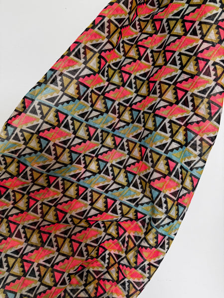 Aztec pattern scarf