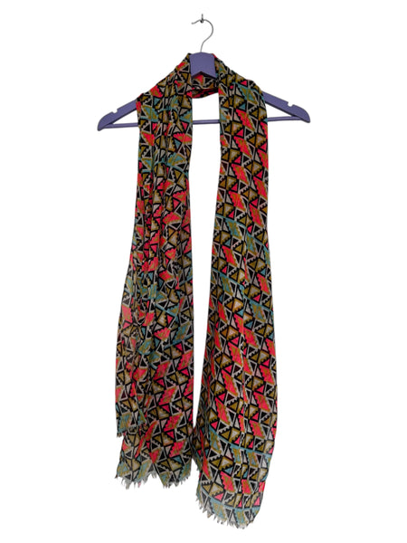 Aztec pattern scarf