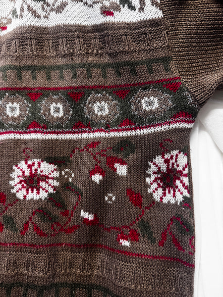 Holiday taupe knit - Size Medium