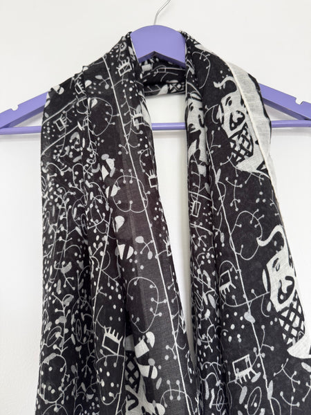 Elephant mono scarf