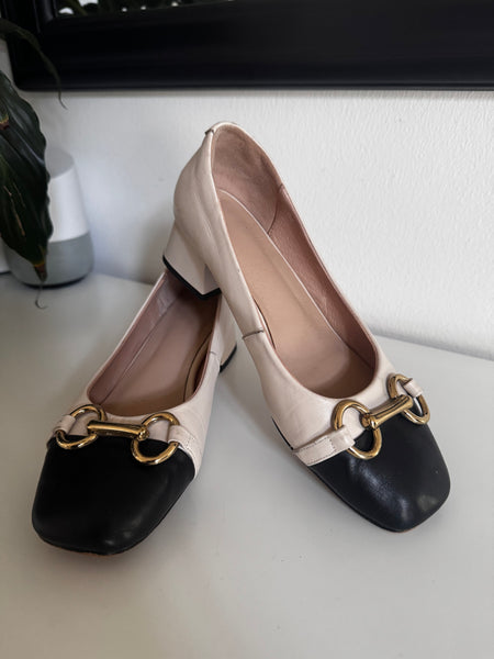 Two tone low heels  - Size 3