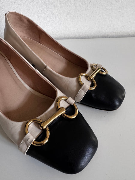 Two tone low heels  - Size 3