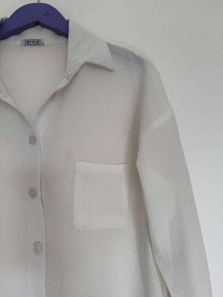 Cream white shirt - Size 34