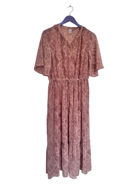 Mauve sheer dress - Size 12