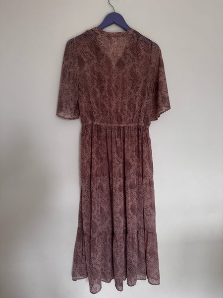 Mauve sheer dress - Size 12
