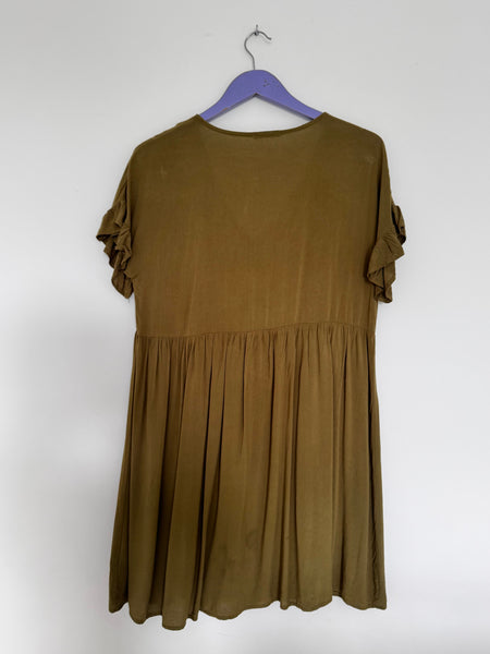 Olive babydoll dress - Size 12