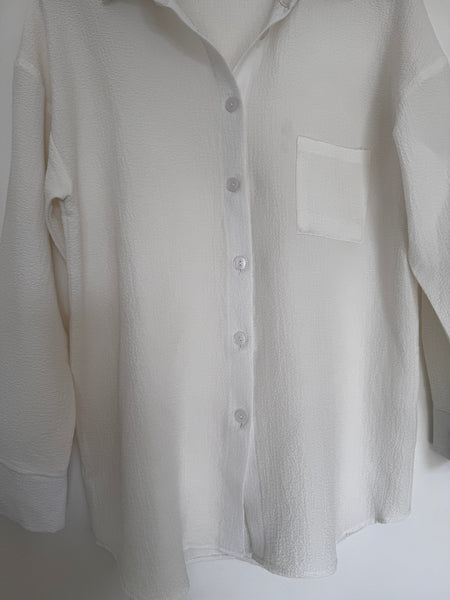 Cream white shirt - Size 34