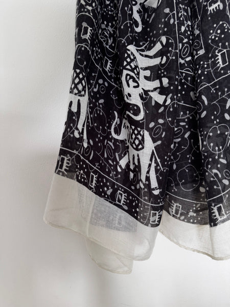 Elephant mono scarf