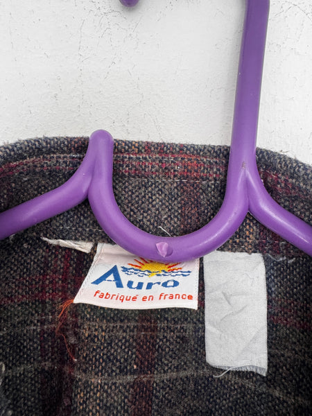 Grey plaid shirt - Size Large