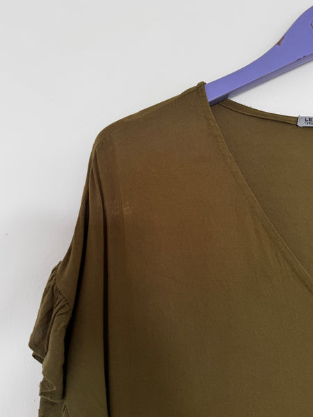 Olive babydoll dress - Size 12