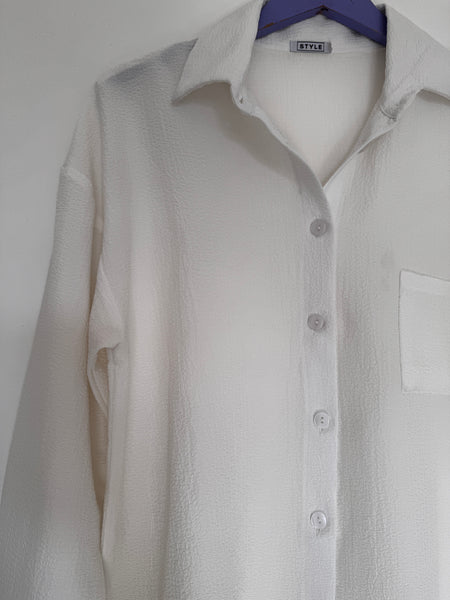 Cream white shirt - Size 34