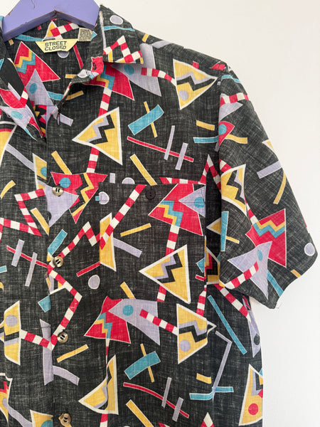 Black party shirt - Size Medium