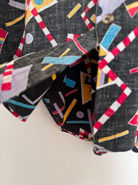 Black party shirt - Size Medium