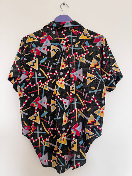 Black party shirt - Size Medium