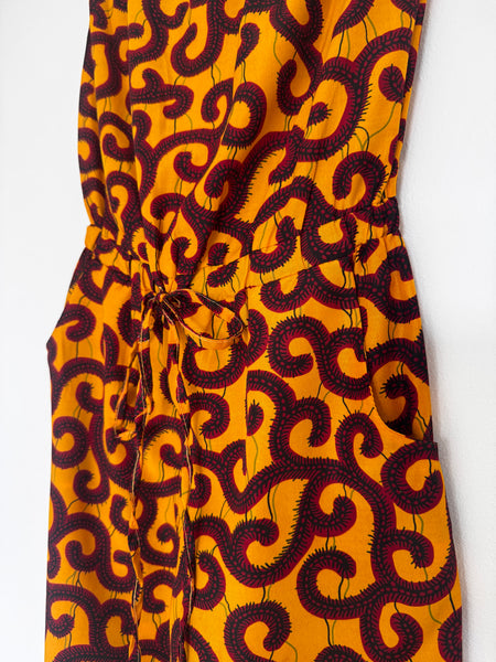 Orange boobtube jumpsuit - Size 30