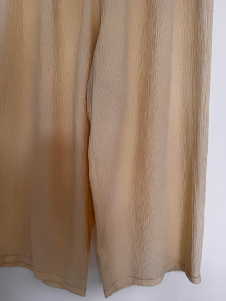 Butter yellow elasticated pants - Size 16