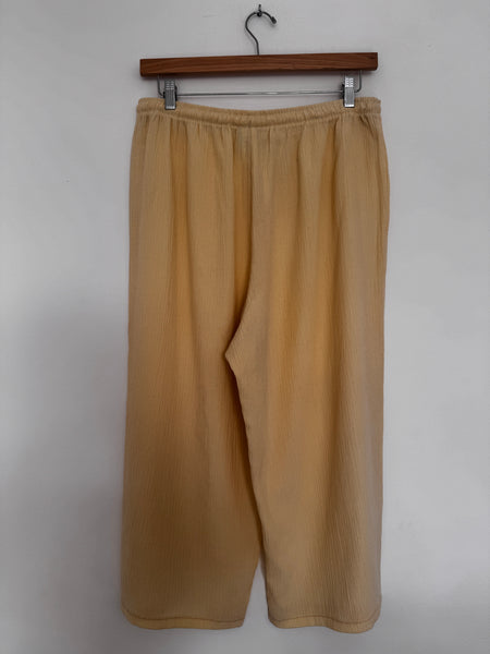 Butter yellow elasticated pants - Size 16