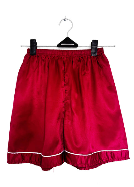 Red satin PJ set - Size XS