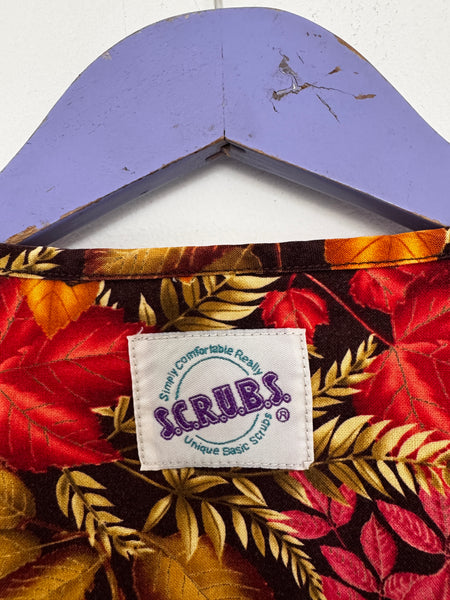 Floral autumn scrub - Size Medium