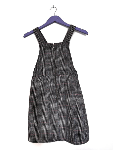 Plaid pinafore mini dress - Size 10