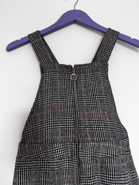 Plaid pinafore mini dress - Size 10