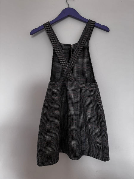Plaid pinafore mini dress - Size 10