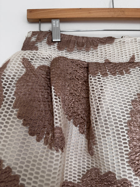 Feather taupe skirt - Size 36