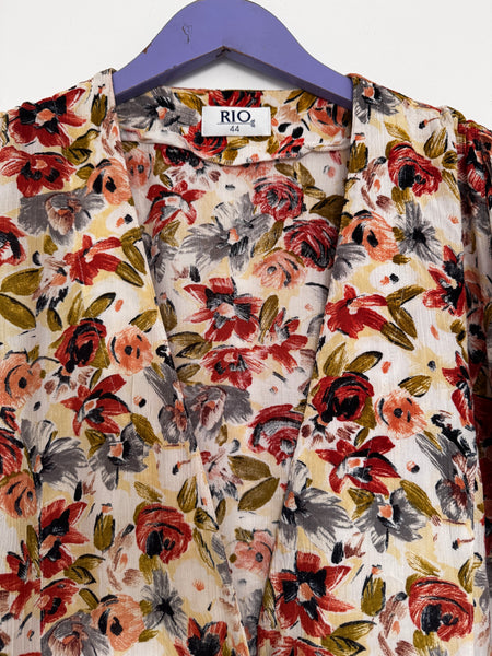 Floral light summer blazer - Size 44