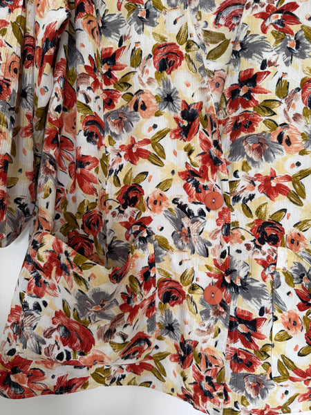 Floral light summer blazer - Size 44