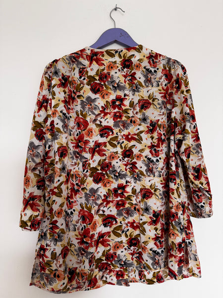Floral light summer blazer - Size 44