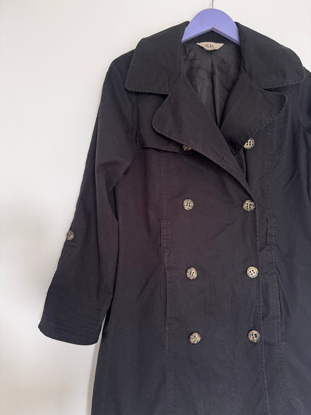 Black parka jacket - Size 10