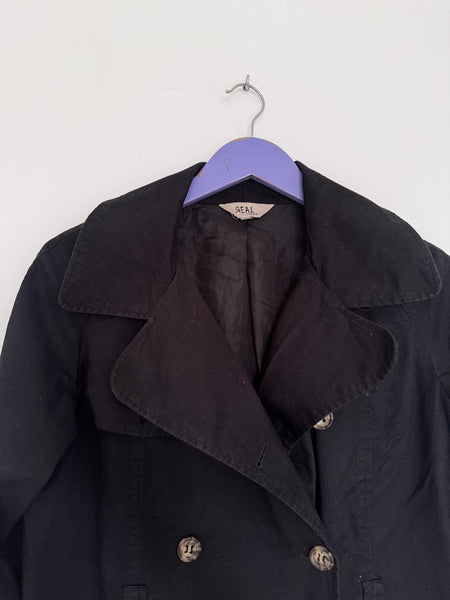 Black parka jacket - Size 10
