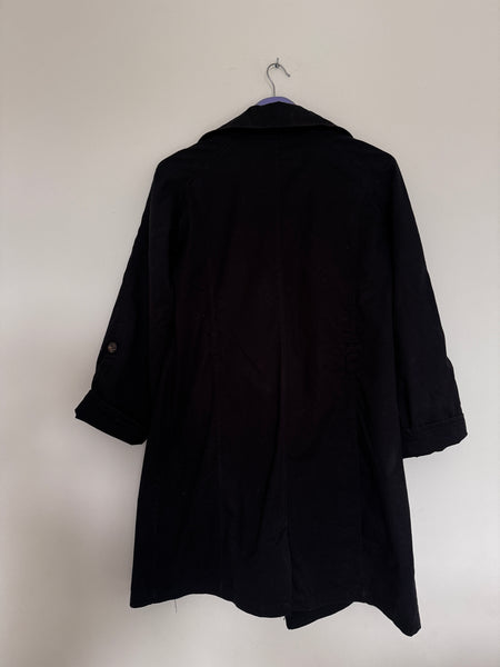 Black parka jacket - Size 10