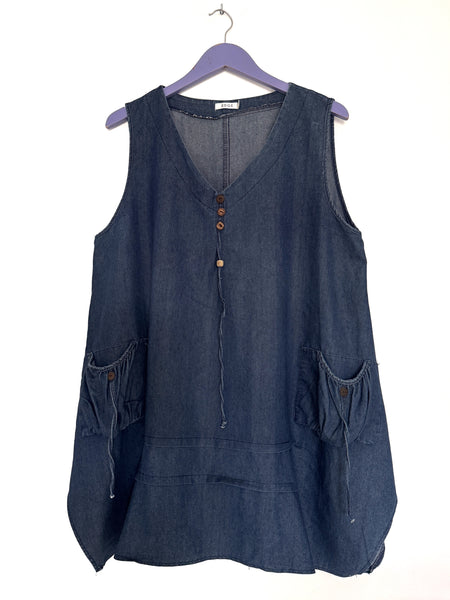 Denim bubble dress - Size XL