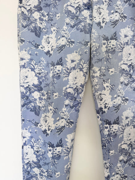 Floral denim pants - Size 16