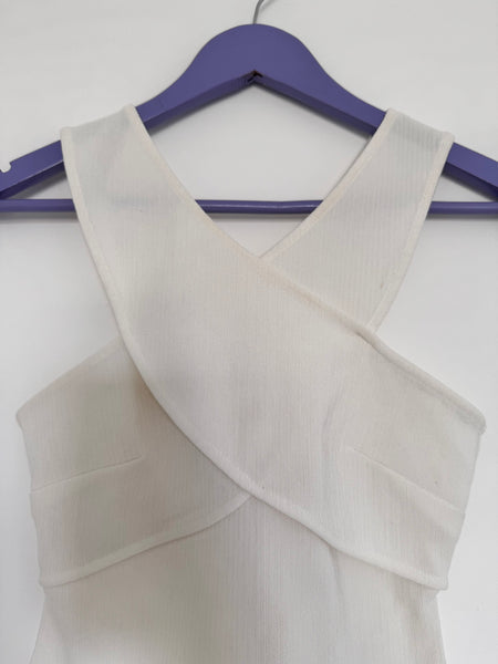 Cream band top - Size XS