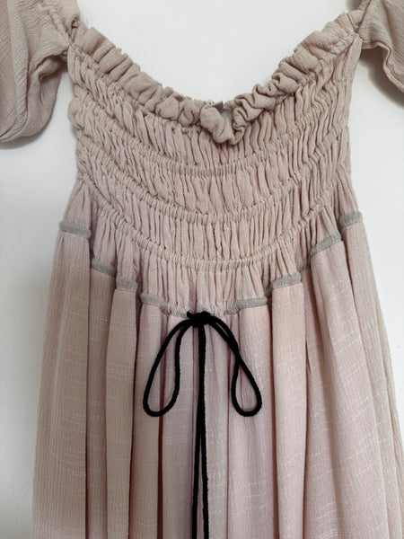 Rosy off-the-shoulder dress - Size Medium