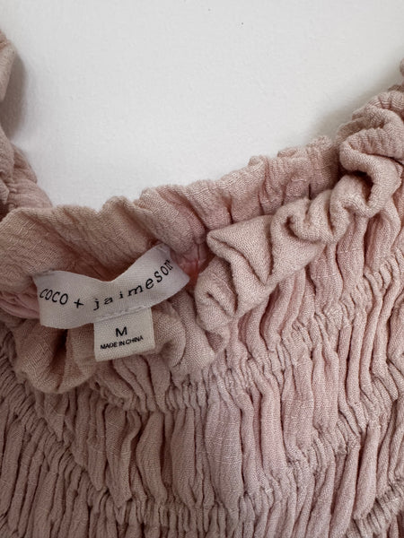 Rosy off-the-shoulder dress - Size Medium