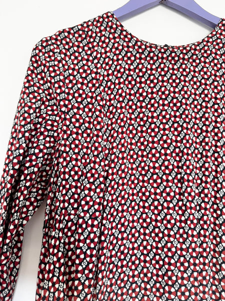 Patterned midi dress - Size M/L