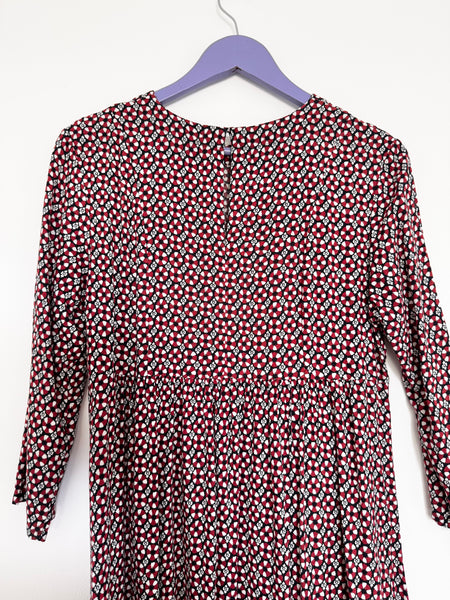 Patterned midi dress - Size M/L