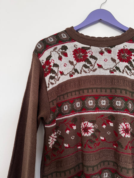 Holiday taupe knit - Size Medium