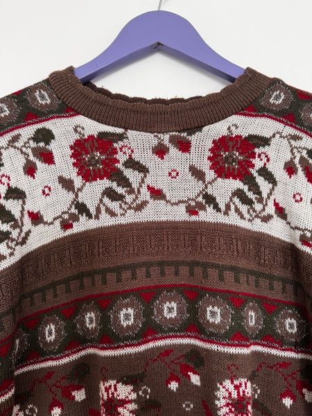 Holiday taupe knit - Size Medium