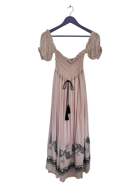 Rosy off-the-shoulder dress - Size Medium