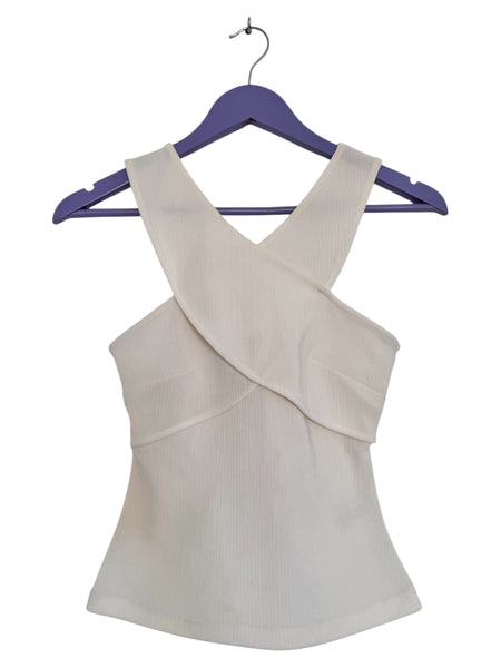 Cream band top - Size XS