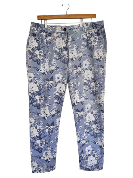 Floral denim pants - Size 16