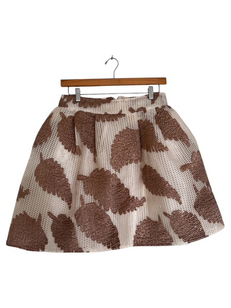 Feather taupe skirt - Size 36