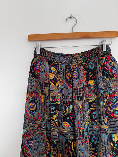 Black vintage skirt - Size Large