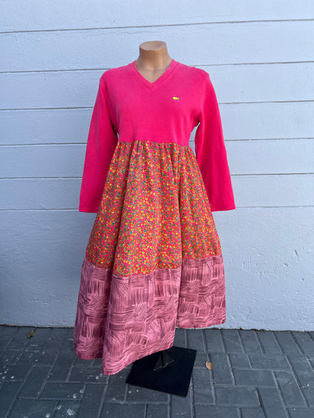 SO®️Pink floral dress - Size Large