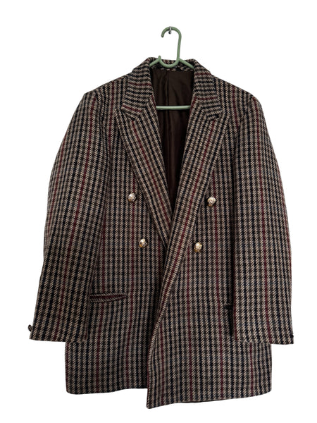 Brown check blazer - Size Medium