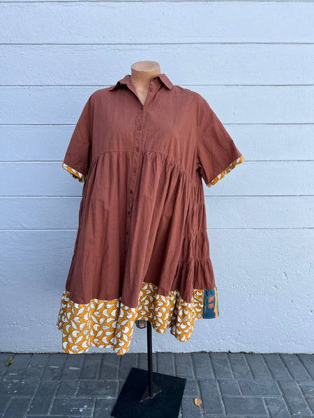 SO®️ Chocolate button dress - Size XXL